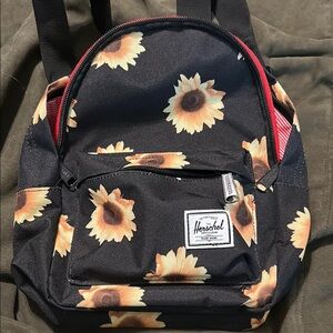 Herschel Sunflower Print Mini Backpack